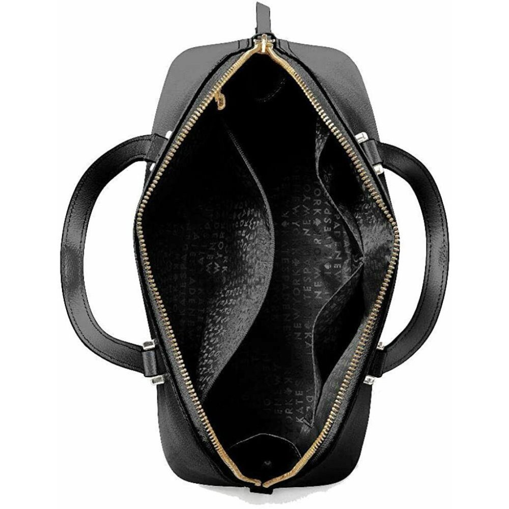 NWT $360 Kate Spade Patterson Drive Medium Dome Satchel Bag Black Leather Gold - Picture 12 of 13